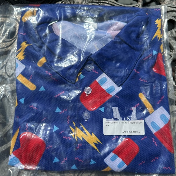 NEW Golf Polo Shirt Men’s Pagymo size L NWT - Picture 2 of 6